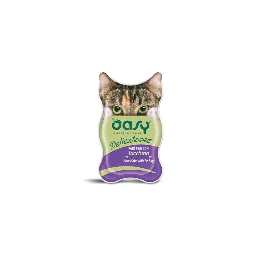 OASY Delicatesse Фино паштет с индейкой - влажный корм для кошек - 85 г