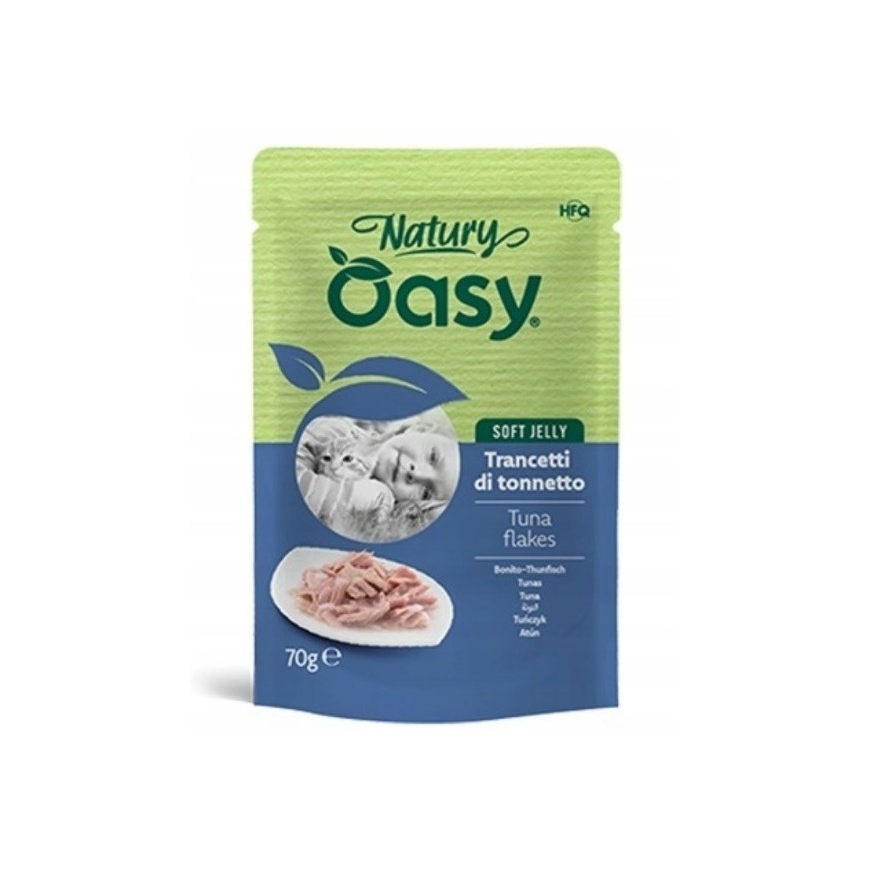 OASY Natury Soft Jelly Tuuna helbed - märg kassitoit - 70g