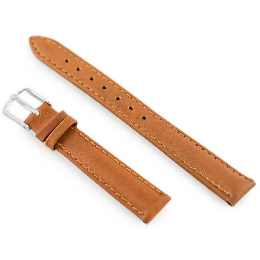 Leather watch strap "Pacific W83" – brown – 16 mm – 5