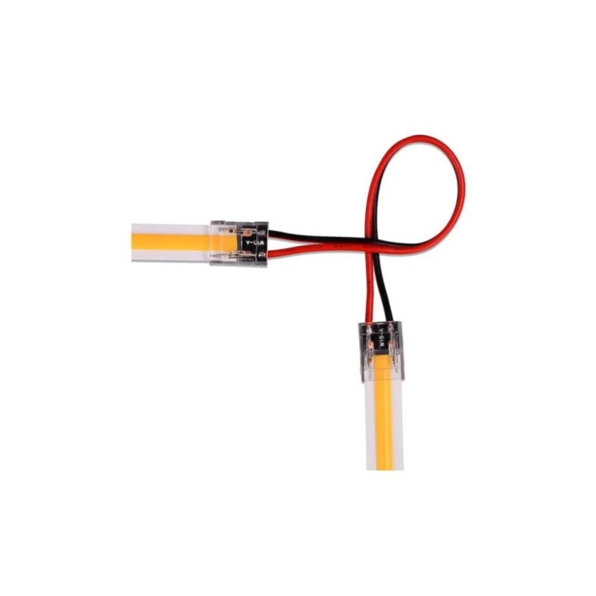 V-tac Transparent Connector for High-Density or 10mm LED COB Strips, 5A, 0-36V, IP20 – 2