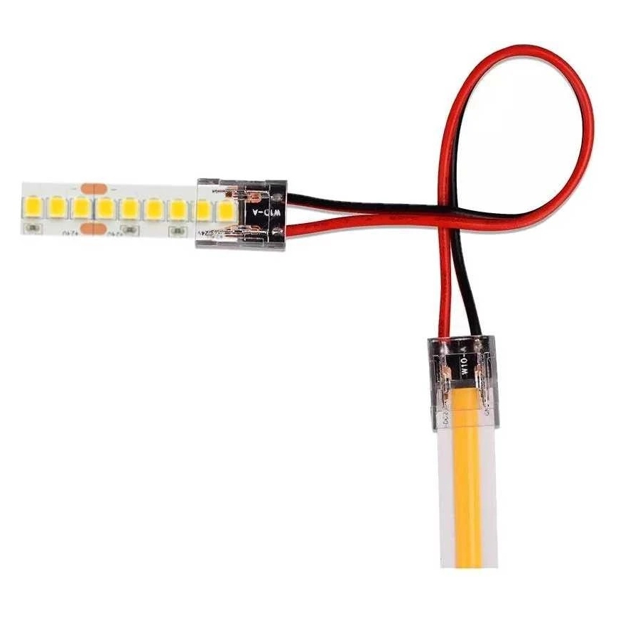 V-tac Läpinäkyvä liitin suurtiheyksisille tai 10mm LED COB-nauhoille, 5A, 0-36V, IP20 – 5
