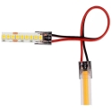 V-tac Transparent Connector for High-Density or 10mm LED COB Strips, 5A, 0-36V, IP20