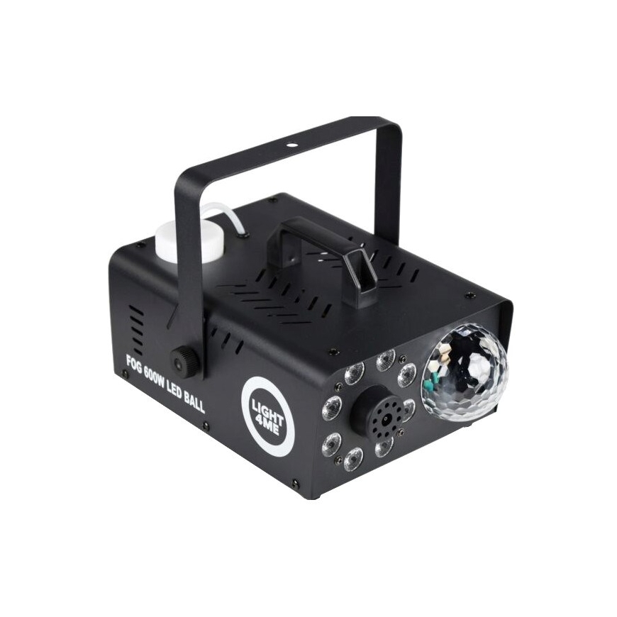 LIGHT4ME Fog 600W LED Ball - smoke and fog machine with backlit smoke effect and disco ball