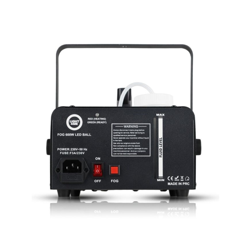 LIGHT4ME Fog 600W LED pall - suitsute ja uduseade tagasätitud suitsuefektiga + diskokera – 3
