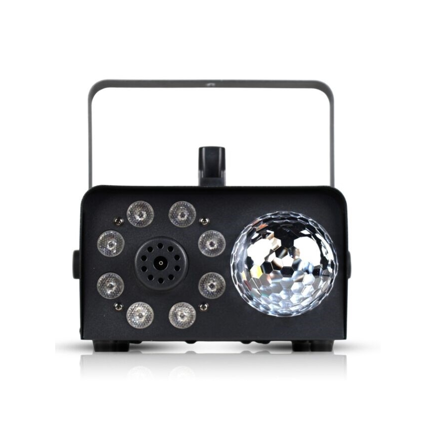 LIGHT4ME Miglas 600W LED Bumba - dūmu un miglas mašīna ar apgaismotu dūmu efektu + diskotēkas bumba – 4