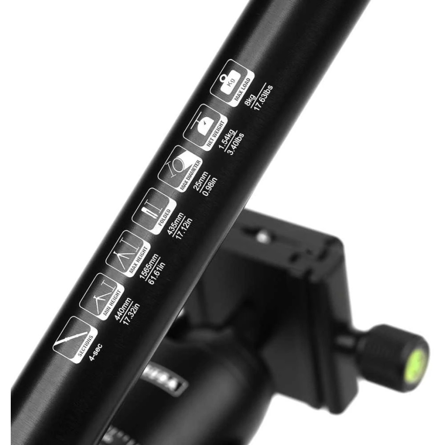 Stovas - Caruba Travelstar 156 Aliuminio 156cm 15kg Monopod