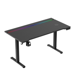 Huzaro Hero 8.7 RGB Electric Gaming Desk – Black