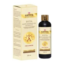 Masažo aliejus jautriai ir probleminei odai Pitta, Sattva Ayurveda, 200ml