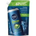 Nivea vīriešiem paredzētais dušas želeja "Energy" uzpilde, 500 ml Nivea vīriešiem paredzētais dušas želeja "Energy" uzpilde, 500 ml