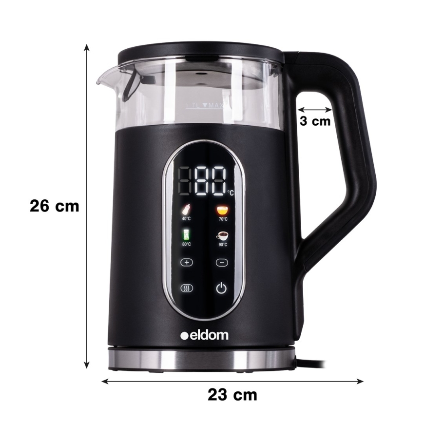 ELDOM CORDLESS KETTLE WITH TEMPERATURE CONTROL C560 NUVIA – 2