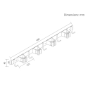 Maclean Wall-Mounted Organizer for Garden Tools and Mops, Steel, with Hooks, Max. Load 20 kg, Width 49 cm, MC-184 Maclean Wall-Mounted Organizer for Garden Tools and Mops, Steel, with Hooks, Max. Load 20 kg, Width 49 cm, MC-184