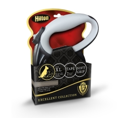 HILTON Smart Dog XL (40kg) - retractable leash - black-grey - 7 m