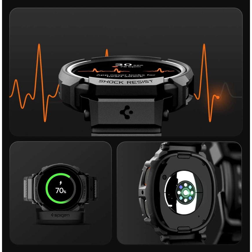 Spigen Rugged Armor Pro Samsung Galaxy Watch 8 40 mm Matter Black – 4