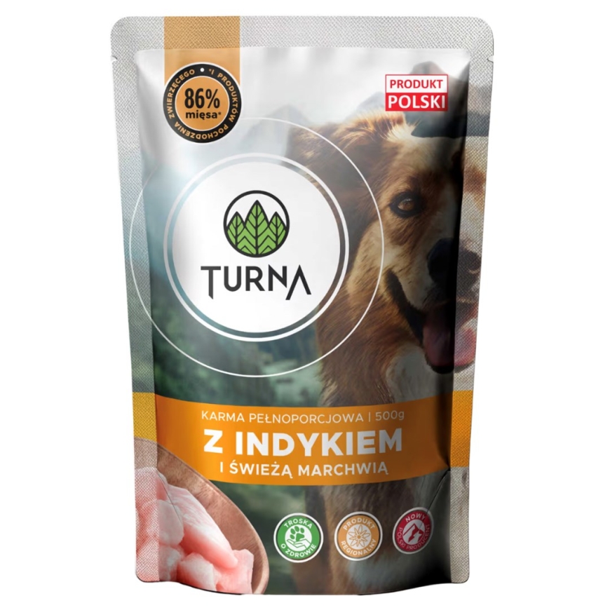 TURNA с индейкой – влажный корм для собак – 500 г