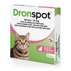 VETOQUINOL Dronspot (2,5-5kg) - ussidestamise tilgad kassidele - 2x0,7ml