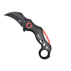 SCK Tērauda Knābju Karambit K29 nazis, melns un sarkans