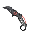 SCK Tērauda Knābju Karambit K29 nazis, melns un sarkans SCK Tērauda Knābju Karambit K29 nazis, melns un sarkans