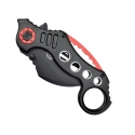 SCK Tērauda Knābju Karambit K29 nazis, melns un sarkans SCK Tērauda Knābju Karambit K29 nazis, melns un sarkans