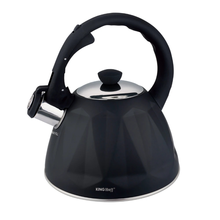 Kettle, Whistling Kettle, 2 L, Matte Black Color, Stainless Steel – 2