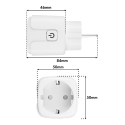 GreenBlue etäohjattu WiFi-pistorasia, Android/iOS/Alexa/Google Home, ajastin, wattimittari, maksimi 16A/3840W, GB735 W GreenBlue etäohjattu WiFi-pistorasia, Android/iOS/Alexa/Google Home, ajastin, wattimittari, maksimi 16A/3840W, GB735 W