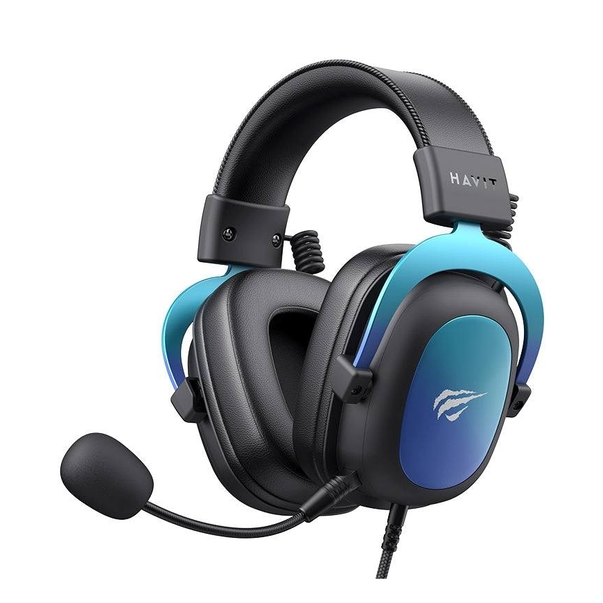 HAVIT H2002U PRO Bluetooth žaidimų ausinės (juoda ir mėlyna)