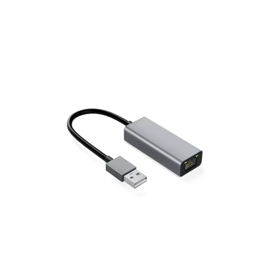 IBox IAARJ Alumiini RJ45 -USB Type-A -sovitin 10/100/1000 Mb/s