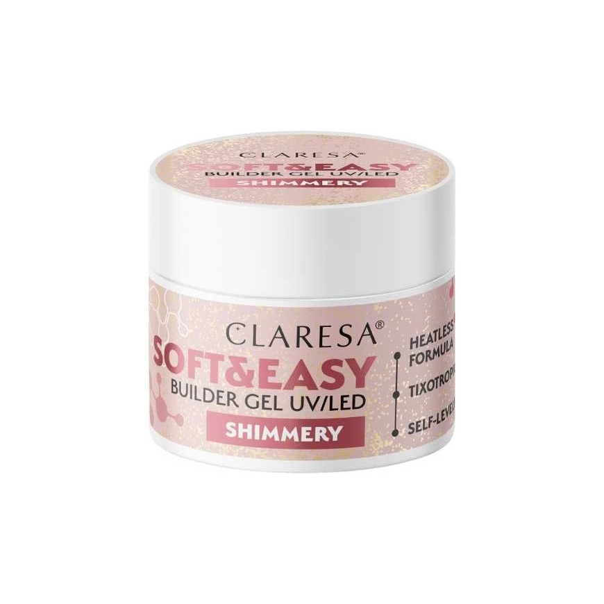 CLARESA Soft&Easy Builder Shimmery nail shaping gel 12 g
