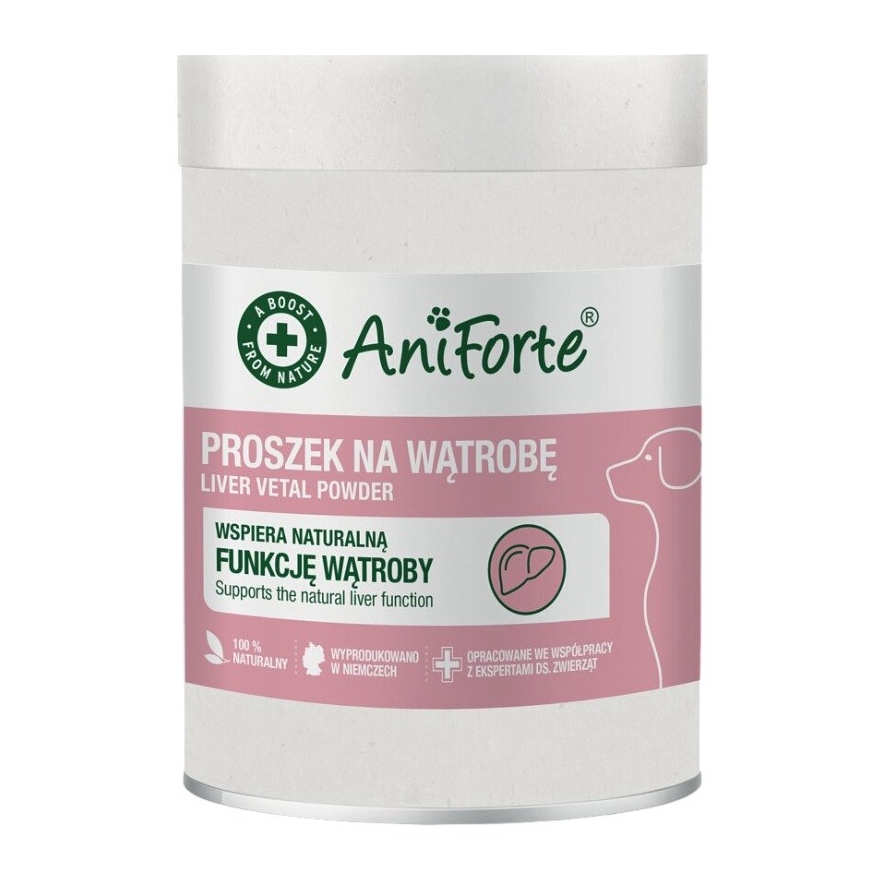 ANIFORTE Liver vetal pulveris - suņiem paredzēti uztura bagātinātāji - 100g