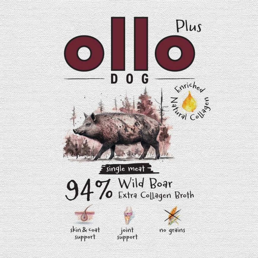 OLLO Plus kolagenas šerniena - drėgnas šunų maistas - 400g – 3