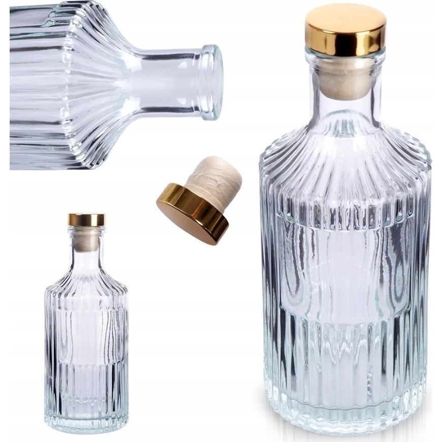 Mājas stila kolekcija Pudeles ar aizdari stikla 250 ml – 3