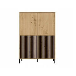 KAMARO 4DK SLIM/GŁ OAK ARTISAN NÄYTTÖKAAPPI