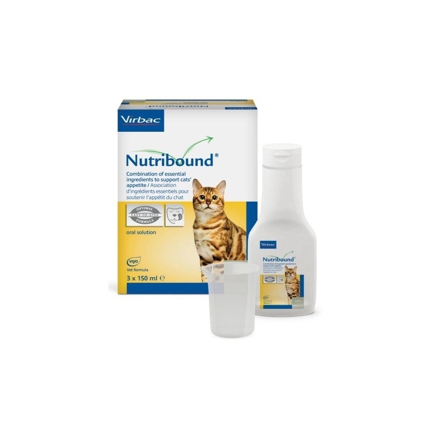 VIRBAC Nutribound Convalescence - diētiskie piedevas kaķiem - 3x150ml