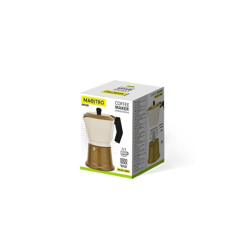 Aliuminio moka puodukas MR-1657-3-BEIGE MAESTRO – 3