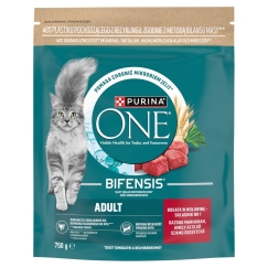 PURINA One Bifensis Adult Rich in beef - dry cat food - 750g