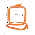 Nurge Marketing Nurge square (rectangular) plastic hoop 19.5x22 cm (orange) 170-13OR Nurge Marketing Nurge square (rectangular) plastic hoop 19.5x22 cm (orange) 170-13OR