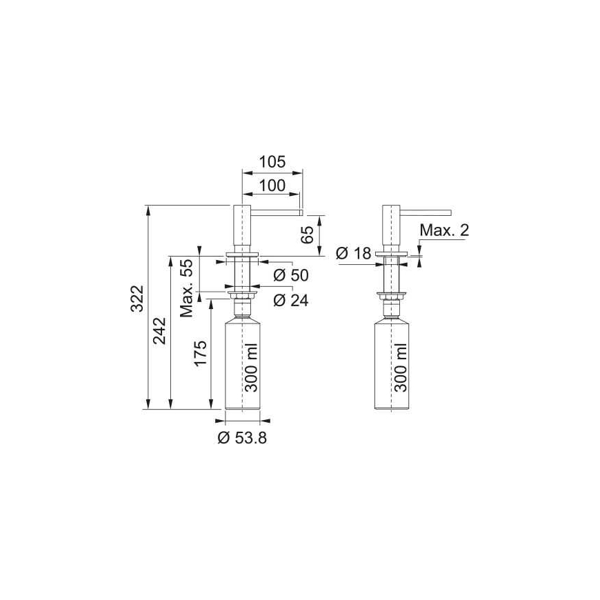 Franke Active Slate Gray 300ml 112.0726.571