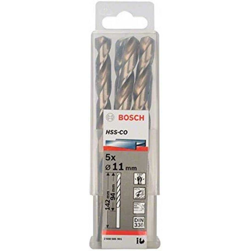 Italeri Bosch Metalinis sukamo gręžtuvas HSS-Co, DIN 338, 11.0mm (5 vnt., darbas