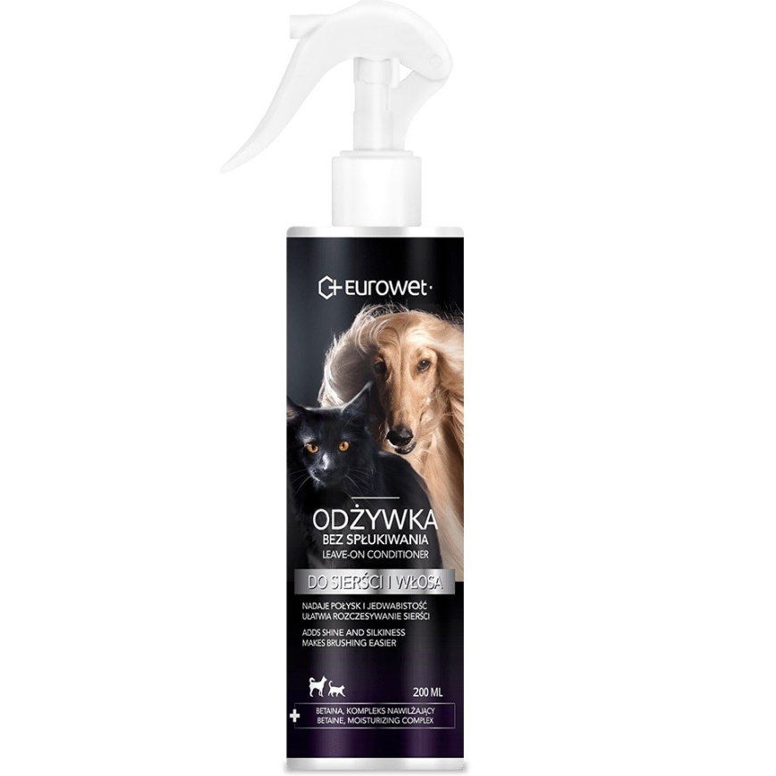 EUROWET leave-in kondicionierius - kondicionierius šunims ir katėms - 200 ml
