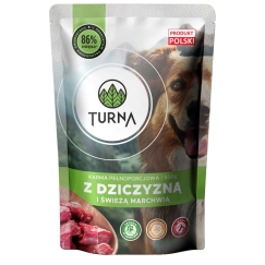 TURNA с дичью – влажный корм для собак – 500 г