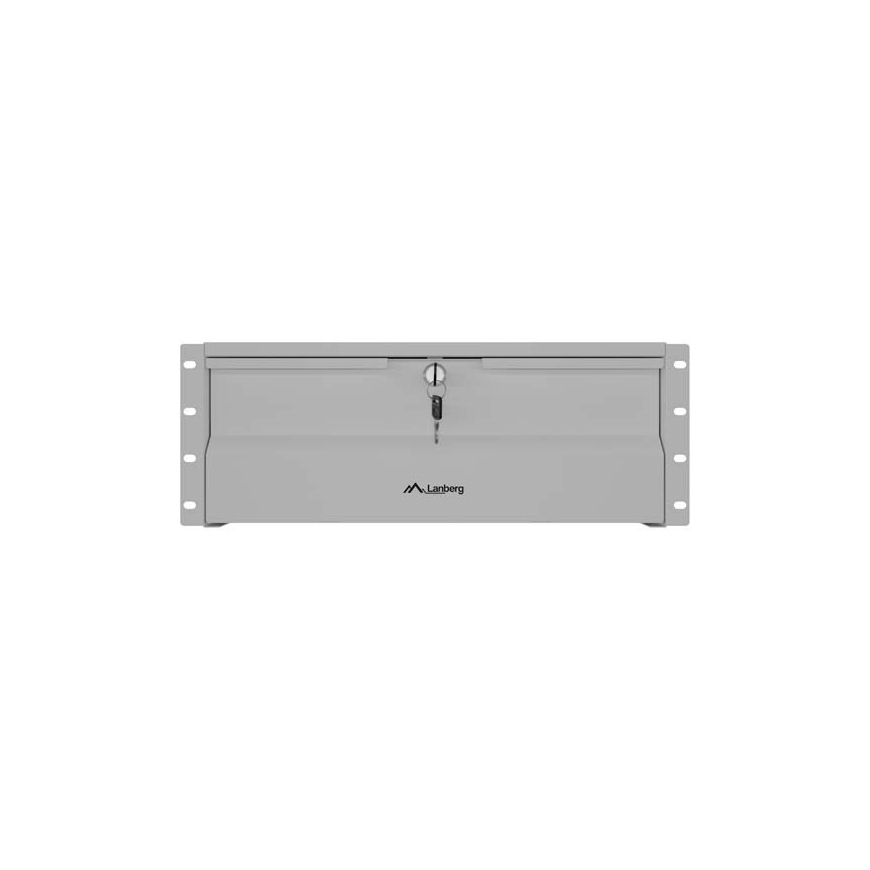 Lanberg 19" Raku skapja atvilktne 4U 360 mm pelēka (4U/483 × 360 mm, slodze līdz 90 kg, 4 punktu stiprinājums) – 2