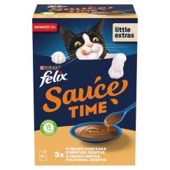 PURINA Felix Sauce Time - влажный корм для кошек - 6x40г