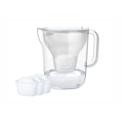 BRITA Style ESSENTIAL XL balto filtro ąsotis + 3 x MX Pro Pure Performance filtrai