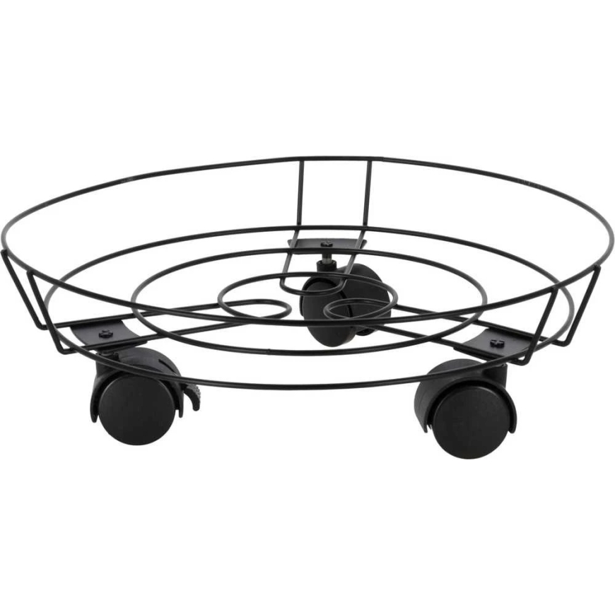 Mondex ProGarden Plant Stand with Wheels 31.5 cm Black