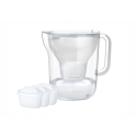 BRITA Style ESSENTIAL XL balta filtru krūze + 3 x MX Pro Pure Performance filtrs BRITA Style ESSENTIAL XL balta filtru krūze + 3 x MX Pro Pure Performance filtrs