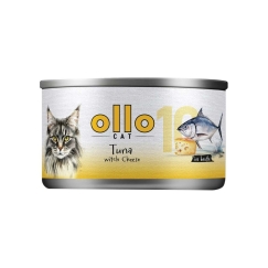 OLLO kass nr 10 Tuunikala ja juust puljongis - märg kassitoit - 70g