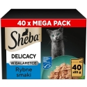 SHEBA Delicacy Fish Flavours in Jelly – wet cat food – 40×85g SHEBA Delicacy Fish Flavours in Jelly – wet cat food – 40×85g