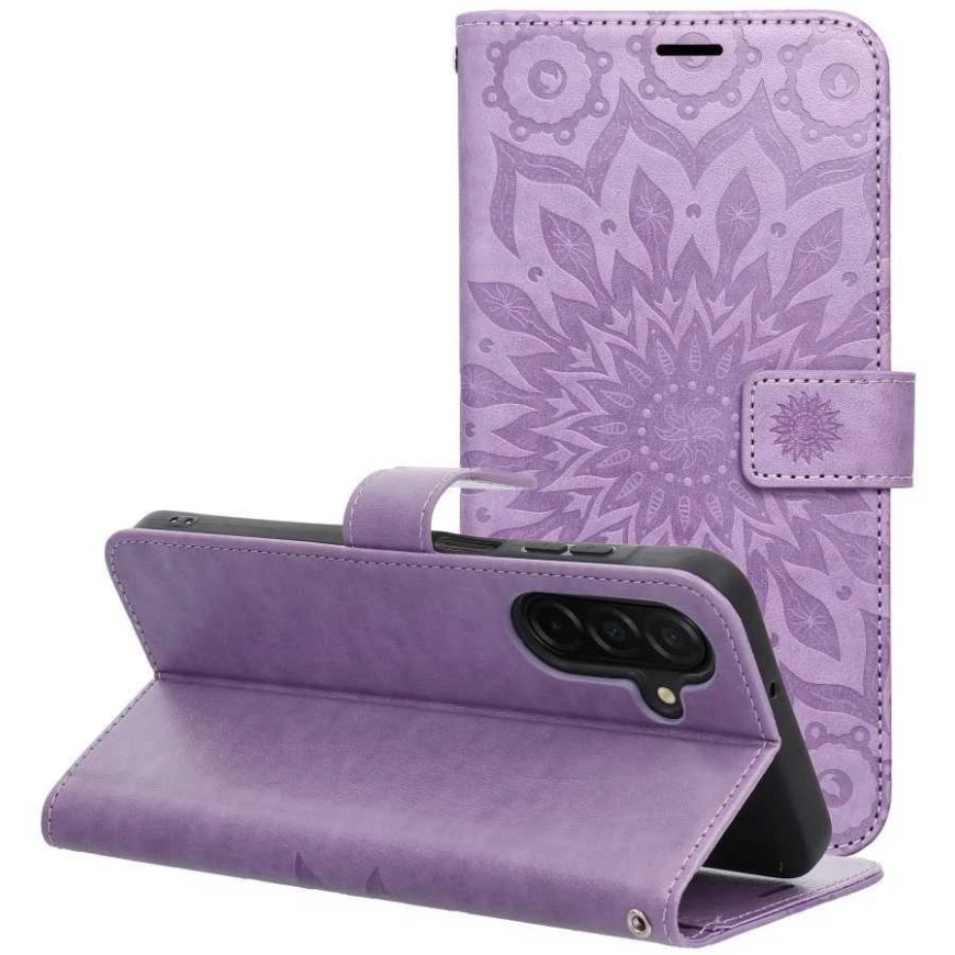 Oem MEZZO Book maciņš, kas paredzēts Xiaomi Redmi Note 14 PRO 4G mandala violetā krāsā – 3