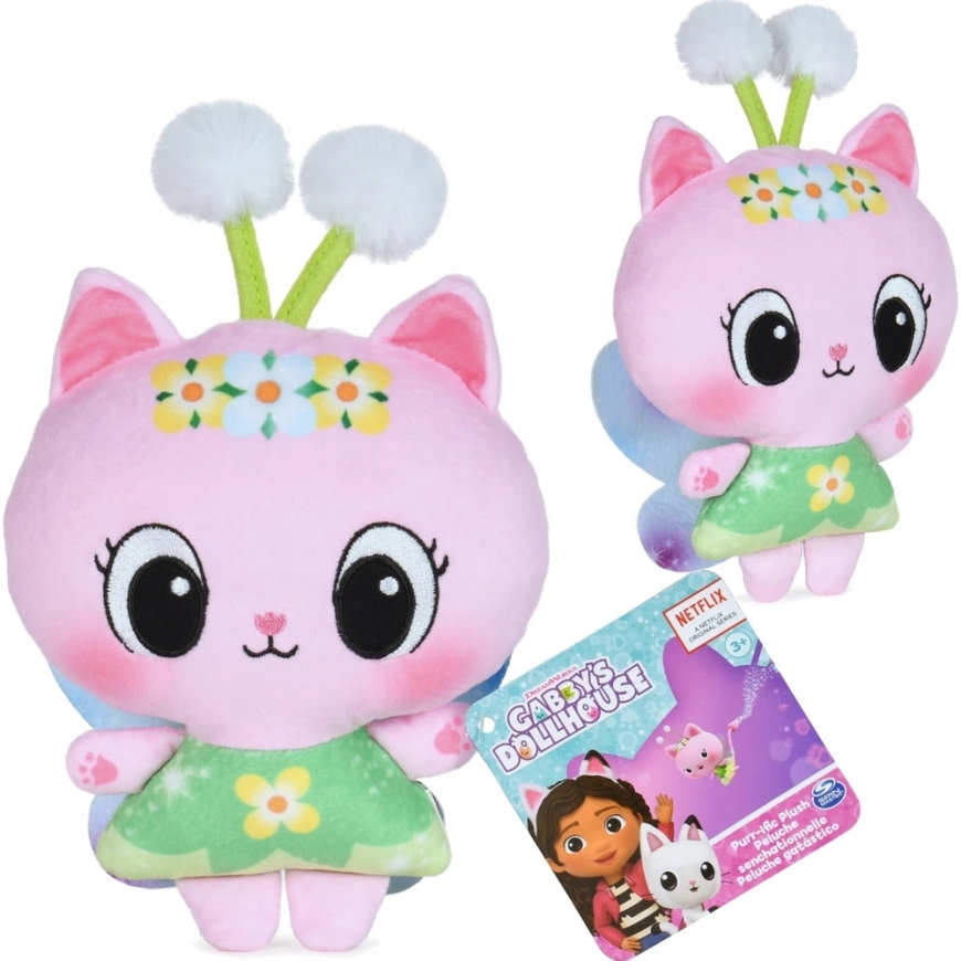 Spin Master Gabby's Dollhouse Feline Fairy Talismanas 21cm pliušinis – 5