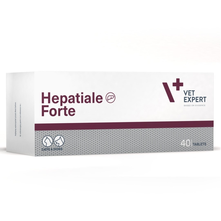 VETEXPERT Hepatiale Forte - lisäravinteet koirille ja kissoille - 40 tabl.