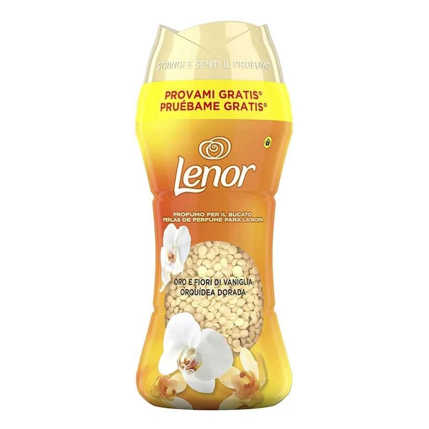 Lenor UNSTOPPABLES kangaspehmenninhelmet, kullankeltainen orkidea 195 g